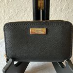 Kate Spade : Mini Black Leather Wallet- Gold Tone Photo 0