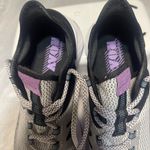 New Balance Black and White Sneakers with Purple Accents Photo 5