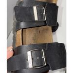 Birkenstock Betula Sydney Birko-Flor Double Buckle Black Leather Cork Sandals 38 Photo 7