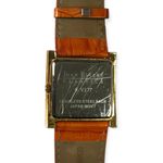 Joan Rivers Classics V377 Vintage Wide Leather Band Rhinestone Square Face Watch Photo 5