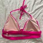 Victoria's Secret Victoria’s Secret Hot Pink Push Up Halter Tie Bikini Top Size Medium Photo 2