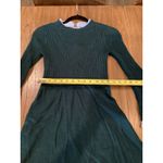 1901  green blue Long Sleeve Fit & Flare preppy Sweater mini Dress size small Photo 10