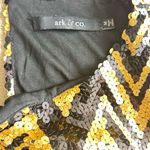 Ark & Co. Black and Gold Sequin Mini Dress Photo 6
