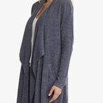 Barefoot Dreams  CozyChic Lite Island Wrap Pacific gray Open Drapey Cardigan-S/M Photo 1