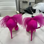 NWT Pink Bow Heels Size 8.5 Photo 4