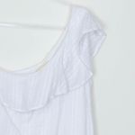 Cloth & Stone Cloth & Stone Womens One Shoulder Ruffle Dress Size M White Minimalist Beachy Photo 1