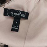 Speechless  Junior 7 Nude Blush Sparkle V Neck Sleeveless Mini Dress Photo 11