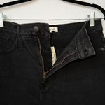 Madewell NWT  Black Stretch Denim Straight Step Hem Edition Mini-Skirt Size 27 Photo 5