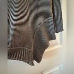 Kensie  performance black and beige striped long sleeves cotton shirt Photo 5