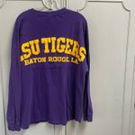 Pressbox  LSU Louisiana State Jersey Tee Long Sleeve Large Tiger College Game Day Photo 4
