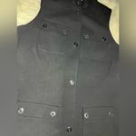 Etcetera  Black four pocket snap button  Sleeveless business vest Jacket  Sz 6 Photo 1