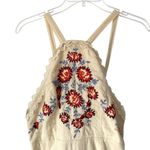 Free People NWTS Chrysanthemum Kiss Tan Embroidered Boho Dress size 8 Ecru Combo Photo 5