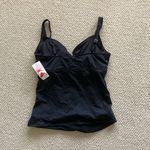 Lands' End NEW Lands’ End Black Women’s Swimsuit Top Tankini Front Twist Padded Size 10 NWT Photo 3