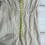 Xirena Cream Tan Harlee Button Down Corduroy Ruffle Jumpsuit Playsuit Size L Photo 11