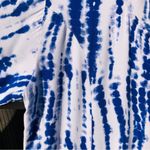 White/Blue tie dye long sleeve Maxi dress M White Size M Photo 6