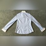 Saks 5th Avenue Saks Fifth Avenue Classic Blue Button Down Collared Shirt Womens Size 6 NWT Photo 8