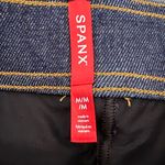 Spanx Denim Mini Skirt A Line Built in Shorts in Raw Indigo Wash Size M Photo 9