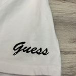 Guess White Short Sleeve Round Neck Women’s Tee with Eyes, Pearls & Gems Medium Photo 7