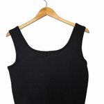St. John Basics Womens Santana Knit Black Tank Top Small Scoop Neck Quiet Luxury Photo 4