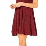 Free People Waterfall Sweater Dress Red Photo 2