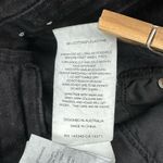 Rolla's  Jeans Eastcoast Boot High Rise Crop Womens Size 29 Black Raw Hem Denim  Photo 7