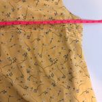 Motherhood Ditsy Floral Yellow Long Maxi Dress Sleeveless Dress Cottagecore Small Photo 3