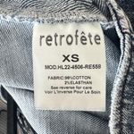 Retrofete Dress Womens XS Denim Fitted Belted Festival Boho Fringe Cowgirl Jean Blue Photo 11