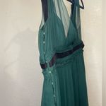 Miu Miu  Emerald Green Silk Dress in size 38 Photo 2
