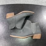 Kensie  Ankle Boots Women 8.5 Leather Gray Low Heel Gerona‎ Casual Chic Photo 2