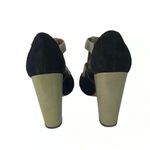 MODERN VINTAGE HEELS WOMENS 7.5 SUEDE PLATFORM PUMPS RETRO GLAM STYLE Photo 11