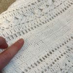 Sim & Sam White Crochet Square Neck Summer Beach Crop Ruffle Shirt Women’s XS Photo 6