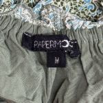 PaperMoon Dress Womens Medium Green Floral Tiered Boho Bohemian Peasant Photo 6