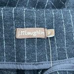 J. McLaughlin  Carter Pants 2 NWT $198 Wide Leg Career Cotton Navy Pinstripe Photo 4