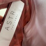 ASTR The Label Cross Back Tank Top XL Zebra Animal Print Pleated Pink Brown NEW Photo 9