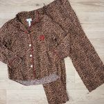 Oscar de la Renta  Leopard Print Pajama Set Photo 0