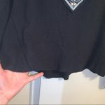 Shyanne  Beautifully Embroidered Black 100% Cotton Raw Hem Thermal Shirt Photo 5