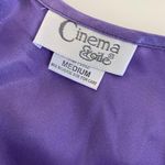 Cinema Etoile Early 2000's Fairy Embroidered Purple Satin Mini Slip Bow Dress M Size M Photo 7