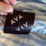 Ava & Viv  Light Blue and White Pants Photo 3