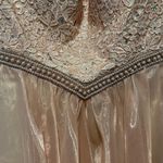 Abby Paris Lace Rhinestone Pearl Strapless Mini Dress Party Cocktail Prom Size 8 Photo 4