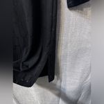 J Valdi Black Swim Cover or Tunic Size Large Long Sleeve Cutout Detail Photo 2