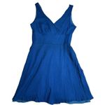 J.Crew Womens Size 4 RN77388 Deep Ocean Blue 100% Silk Bridesmaid Dress Photo 1