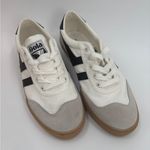 Gola Badminton Plimsolls Sneaker in Off White/Black/Gum White Size 8 Photo 4
