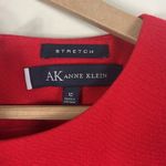 Anne Klein Sheath Dress Womens 10 Red Sleeveless Modest Classy Holiday Timeless Photo 3