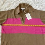 Free Assembly Women's Rugby Polo Sweater size Large Pink Photo 6