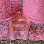 Daisy Fuentes  34C Long Line Lace Bra Bubblegum Pink Photo 1