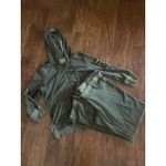 Juicy Couture Two Piece Terry Tracksuit Olive Green XL Y2K Style Hoodie Pants Photo 1