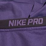 Nike Womens medium  Pro Dri Fit Fitted Royal Purple Short Sleeve Shirt Photo 6