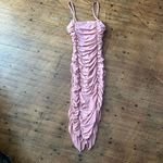 Club L  London ruched bodycon blush pink mini dress Photo 3