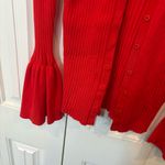 CAbi  Red/Orange Cardigan Size‎ Medium Photo 4