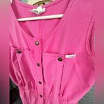 Dreamers Vintage 1980's Pink Jumpsuit by Dreams size Medium cute button snaps and pockets Photo 8